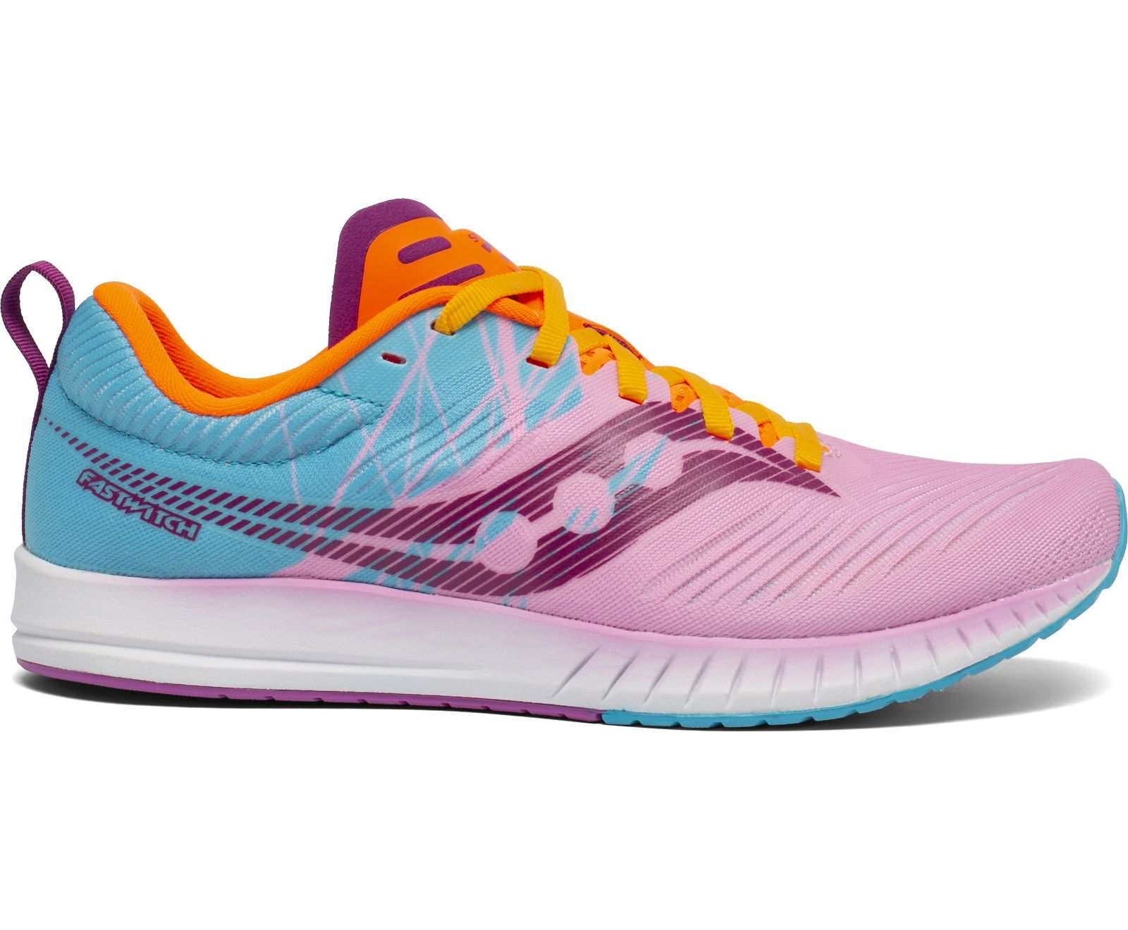 Saucony Fastwitch 9 Women's Running Shoes Pink / Blue / Orange | Canada 127VRWD